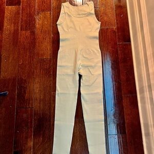 Chic Sleeveless Tan Jumpsuit